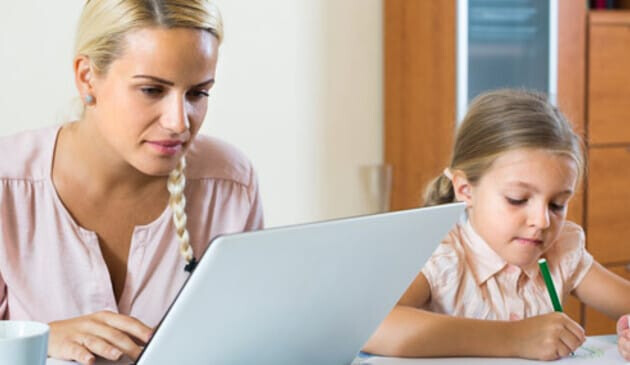 Mum with Primary Aged Child