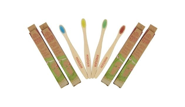 Punch & Judy Kids Natural Bamboo Toothbrush Multipack