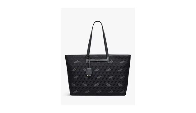 Radley Finsbury Park Large Geo Dog Jacquard Tote Bag, Thunder