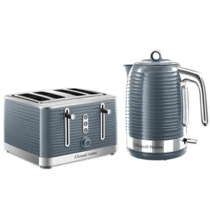 Russell Hobbs Inspire Electric Kettle and 4-Slice Toaster