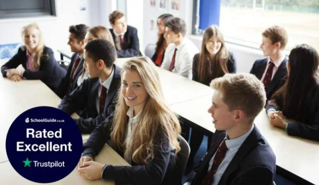 students sitting at desks