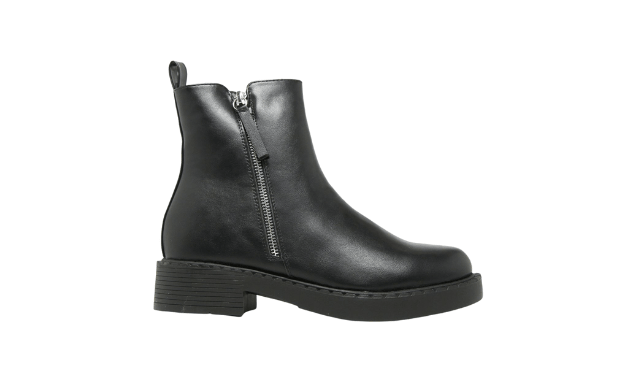 Schuch Black Amos Chunky Side Zip Boots