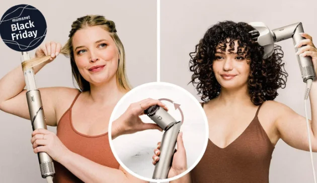 Two women using Shark FlexStyle