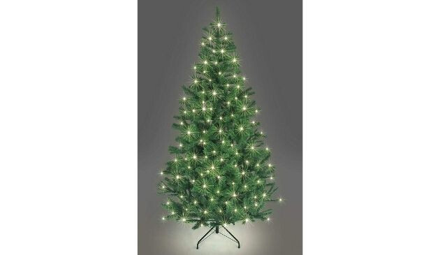 SHATCHI Pre-Lit Alaskan Pine 10ft Artificial Christmas Tree