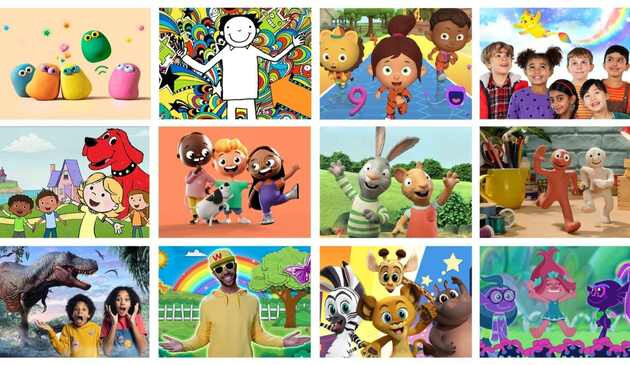 Selection of programmes on Sky Kids