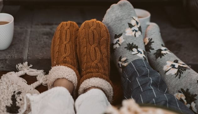 Socks infront of fire