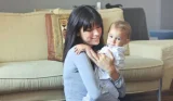 Mother holding baby