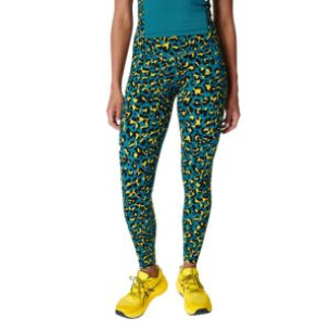 Sweaty Betty Blue Pixel Leopard Print Gym Power Leggings