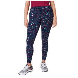 Sweaty Betty Blue Terazzo Print Gym Power Leggings