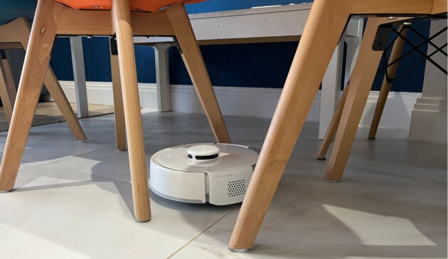 SwitchBot Mini Robot Vacuum K10+ review dining table