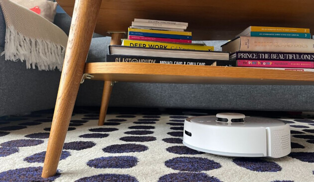 SwitchBot Mini Robot Vacuum Cleaner K10+ coffee table