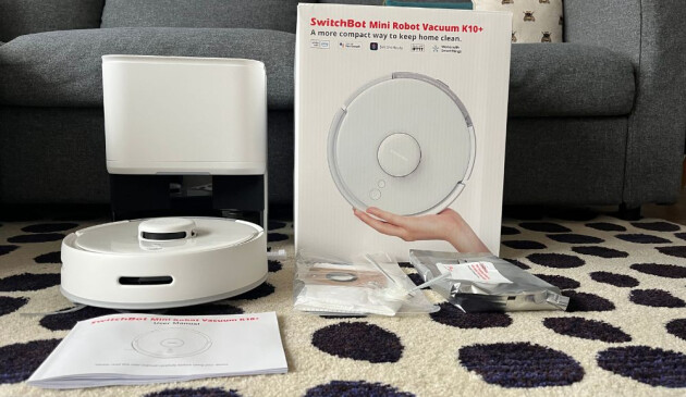 SwitchBot Mini Robot Vacuum K10+ what's in the box