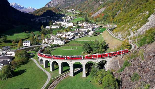 The Bernina Express, Switzerland