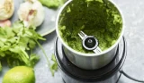 Fresh ingredients in a spice grinder