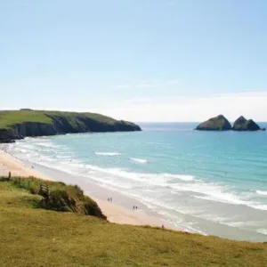 Trevornick camping sea view