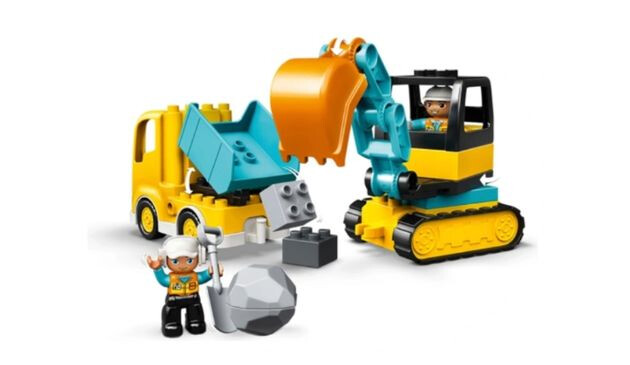 Truck & Tracked Excavator Construction Toys