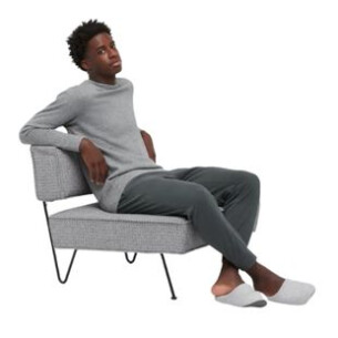 man in knitted fleece set