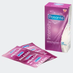 Pasante Ribbed/Dotted Latex Condoms (12 pk), £7