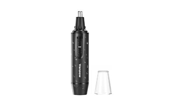 Black Venpow nose trimmer with transparent lid