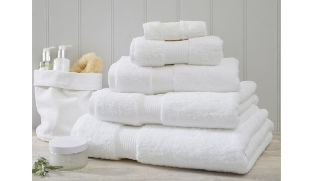fluffy white towels