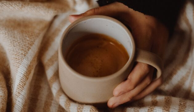 Woman holding drink