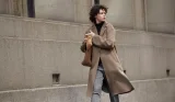 woman walking in winter clothing