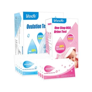 Wondfo ovulation and pregnancy test strips stock image