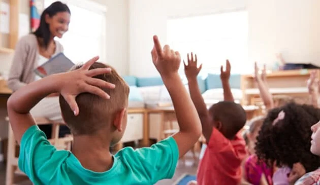 Children in classroom