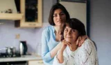 Daughter and mother together