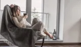 woman sat on chair